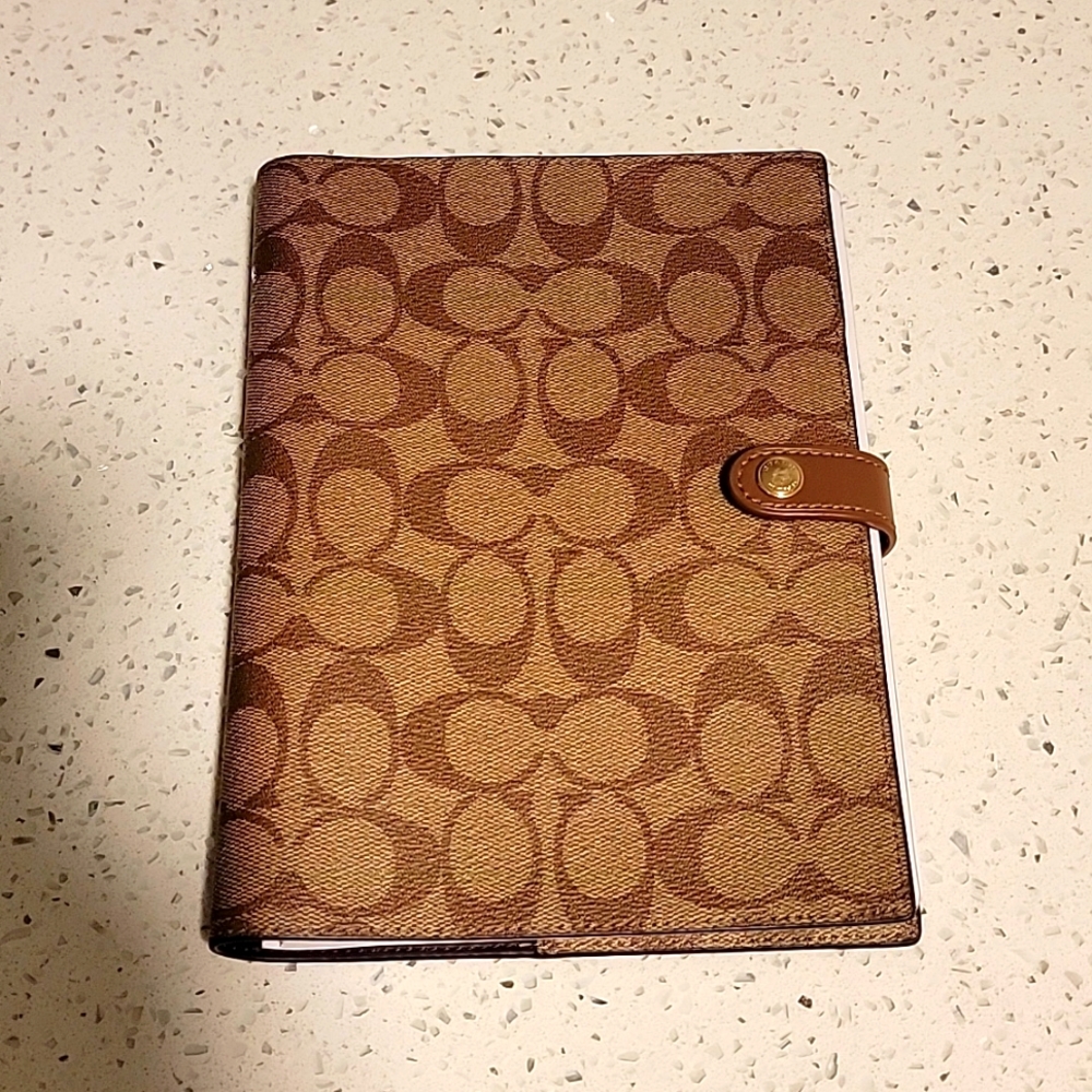 Coach signature notebook
